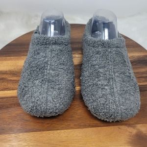 HomeTop Fleece Gray Comfortable Warm Women Slippers Large 9/10